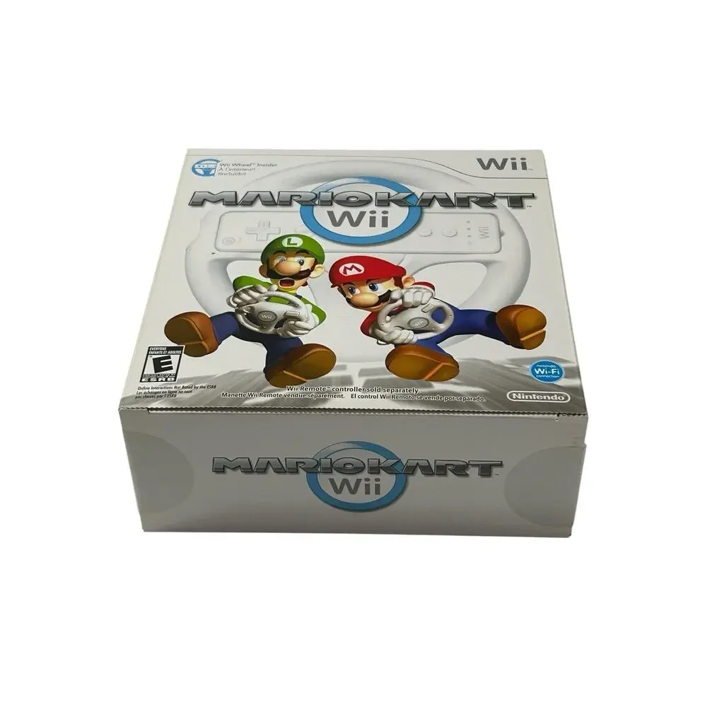 Mario Kart Nintendo Wii with Wheel - NEW BOX FACTORY SEALED (MINT BOX RARE FIND)